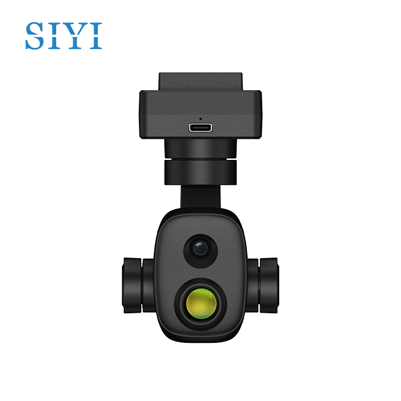 Siyi ZT6 4K 8MP 6x التصغير الرقمي للتصوير الحراري لدرجة حرارة القياس كاميرا gimbal