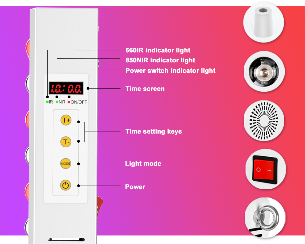 Clinic Use Blue Red Light Therapy