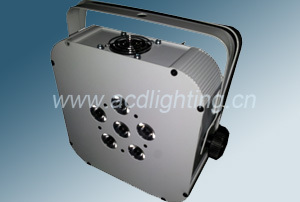 6*4in1 RGBW/a 10W Wireless DMX & Battery Powered LED Flat PAR Can Light
