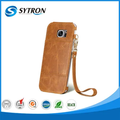 For Huawei P8 standing hand hanging leather phone case for huawei cell phone case