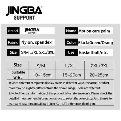 JINGBA SUPPORT 1PCS Nylon Sport Protective Gear Boxing hand wraps hand bandage support+Weightlifting Bandage Wristband Support