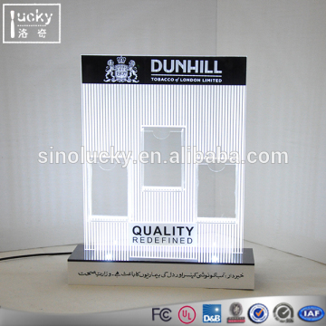 Hot sale 3d Acrylic led display stand for cigarette