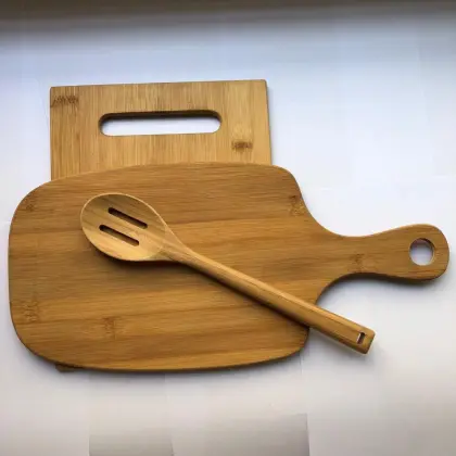 Bamboo paddle cutting board