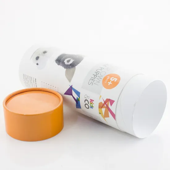 Candy Paper Round Gift Box With Rolled Edge