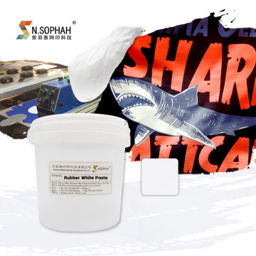 White Rubber Paste for High Stretchable Fabric Garment Printing - Water-Based Ink for Screen Printing