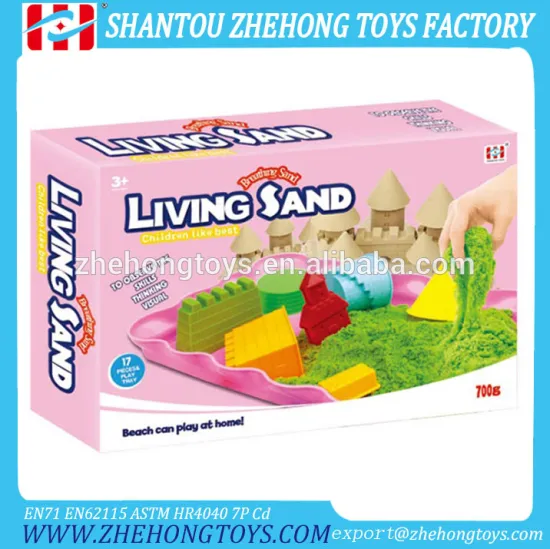 700G Color Magic Sand With 16 PCS Castle Model