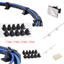 10pcs Cable Clips Adhesive Cord Management Wire Holder Organizer Clamp Fasteners Adhesive Car Cable Organizer Clips