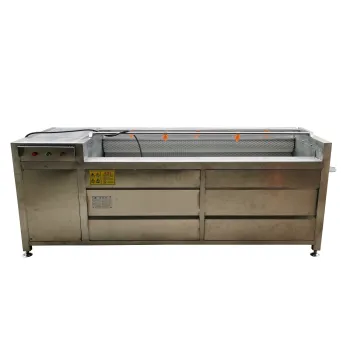 Automatic Date Palm Cleaning Machine with Roller Brush for Vegetable Washing