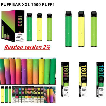 Logotipo personalizado Puff xxl Vape 1600 Puff 2%