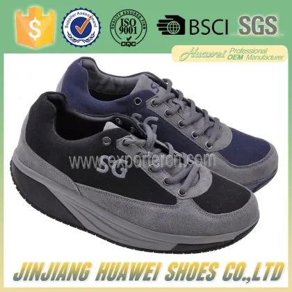 China Factory healthy men shoes walking leather shake shoes