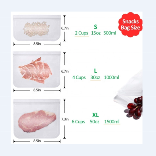 Food Grade Freezer Ziplock Storage Τσάντα τροφίμων