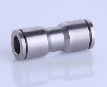 stainless steel push in fittings, straight union