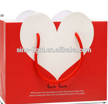 Super quality wedding gift cheap paper bag printing lamination and color printing bag