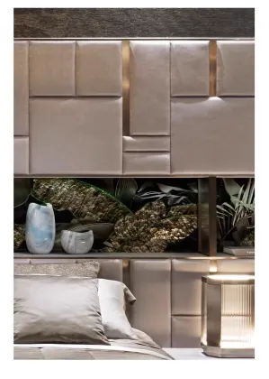 Visionnaire Italian Leather King Bed for Luxurious Master Bedrooms