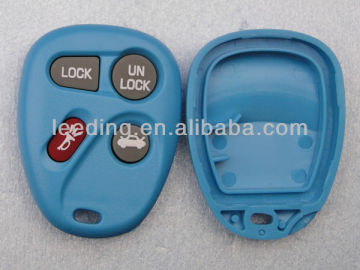 Light Blue GM Keyless Remote Car Key Shell,Car Key Case with Four Buttons