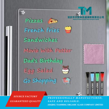 Custom Magnetic Acrylic Menu Board with Dry Wipe Surface