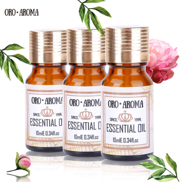 Famous brand oroaroma Helichrysum almond Mandarin essential oils Pack For Aromatherapy Massage Spa Bath 10ml*3