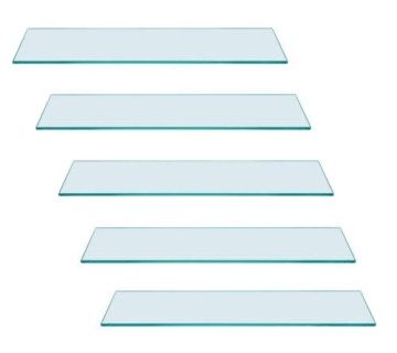 Tempered Glass Shelves with Polished Edges for Retail Display