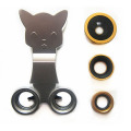 para iPhone6 3 en 1 Clip gato lente