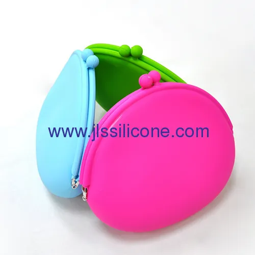 Semi-round Silicone Cosmetic Bag And Coin Wallet 