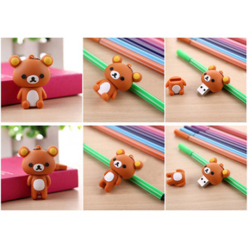 Cute Custom Teddy Bear USB Flash Drive