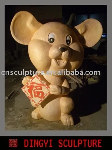 Cartoon Mouse Sculptures