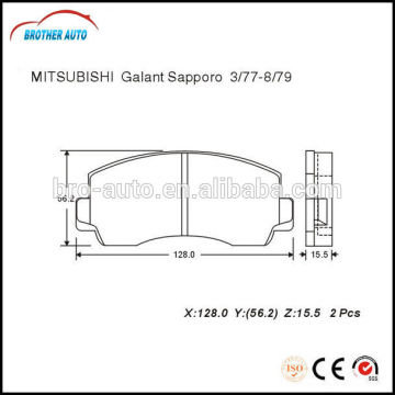 Durable good quality semimetal auto brake pad GDB180 for Mitsubishi brake pad manufacturing machine