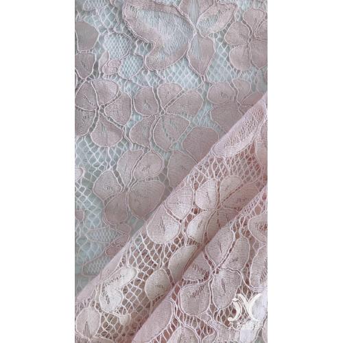 Bomull Nylon Rayon spets stickat tyg
