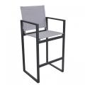 Teslin chair and aluminum table