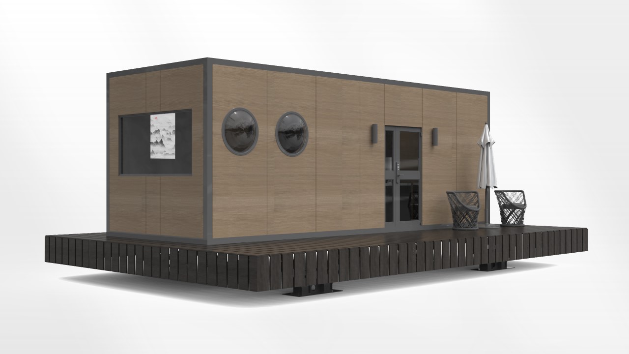 Precast modular buildings for construction sites