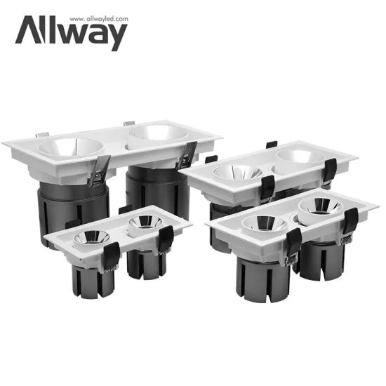 Adjustable 2x7W to 2x30W LED Grille Lights: Easy Installation, Square Shape, Anti-Glare Design