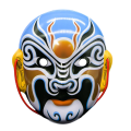 Máscaras faciais de ópera chinesa
