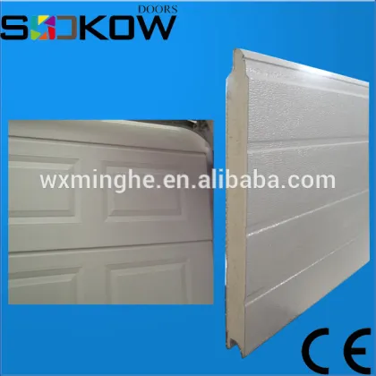 mahogany wood imitation garage door panel/sandwich panel garage door/polyurethane panel for garage doors