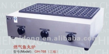 Stainless Steel Gas Takoyaki Machine(GH-768)
