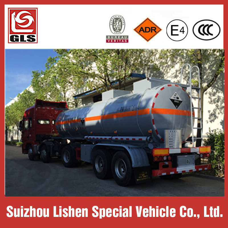 19.5m³ Shacman Tractor Corrosive Liquid Tank Semi Trailer