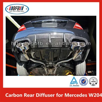 Black Rear Bumper Lip Spoiler Diffuser Bodykit Fit for Mercedes C class W204