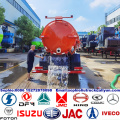 Dongfeng 4x2 5000l camión de succión de aguas residuales
