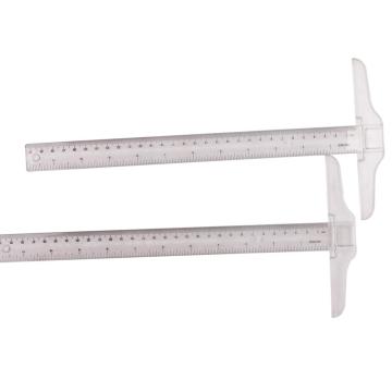 Rigno T trasparente di plastica da 30 cm