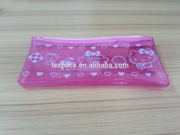 2015 comestic bag kawaii style in durable pink PVC
