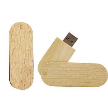Custom Logo Wooden USB Flash Drive