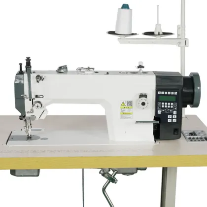 Maquina De Costura Transporte duplo Direct Drive Motor Pneumatic Servo Industrial Leather Sewing Machine JL-0303D