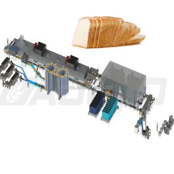 Volledige broodproductielijn voor bakkerijindustrie: productielijn voor commerciële broodmachine en broodbroodjes