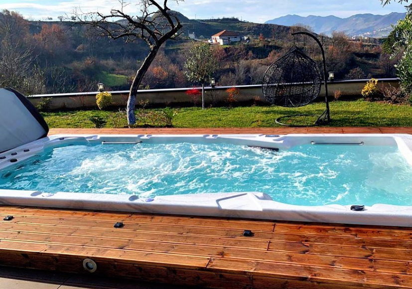 Modern Outdoor Endless Spas Tubs Swim Spa