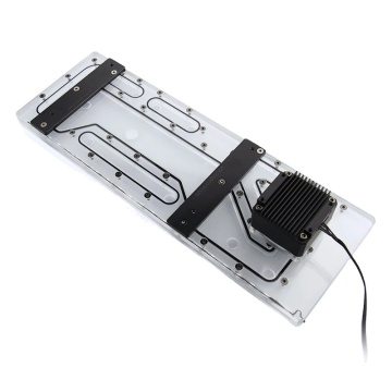 Bykski Distro Plate for LIAN LI-ROG O11 Dynamic XL - 2x 360mm Radiator Cooling Loop, RGB Sync