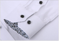 In cotone popeline camicia button maschile down vestito bianco