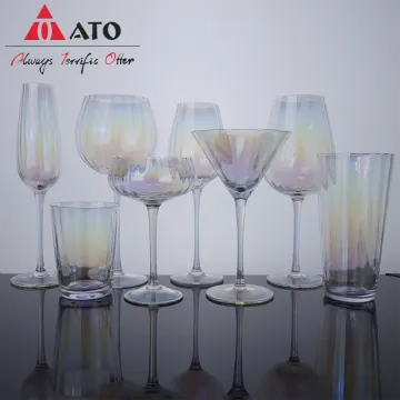Home Rainbow tall glass crystal glass wine cup