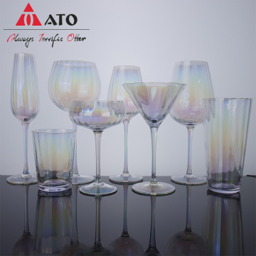 Home Rainbow tall glass crystal glass wine cup