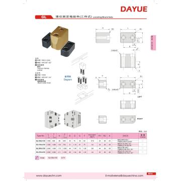 インチサイズの金型ガイド固定ブロックアセンブリ