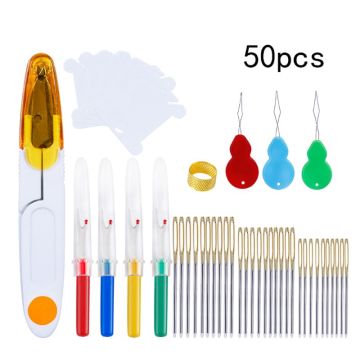 Hand Needles With Seam Ripper Yarn Scissor Thimble Sewing Tools Set Accessories For Embroidery Quilting DIY Art Craft