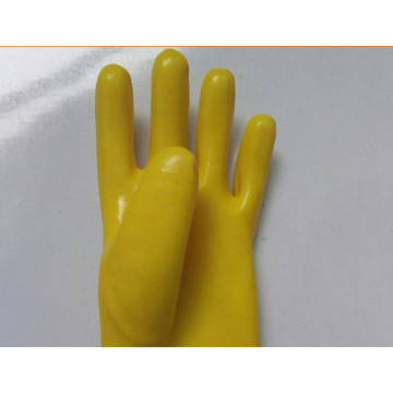 Yellow rubber Long greaseproof gloves 60cm